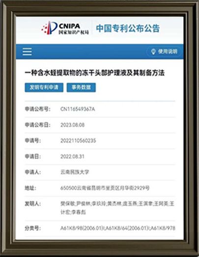 一種水蛭提取物的凍干頭部護理液及其制備方法